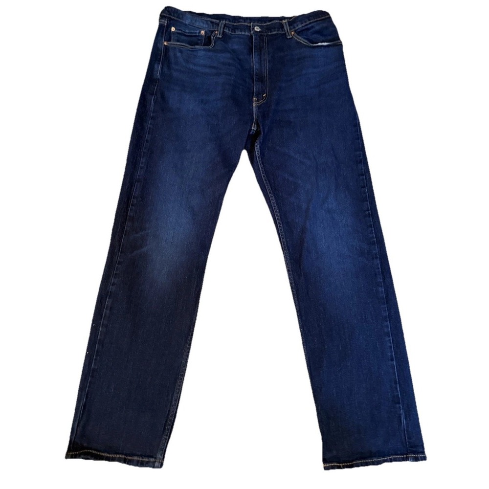 Levis 505 Jeans Men's Size 40x32 Blue Denim Dark Wash Straight Fit Red Tag